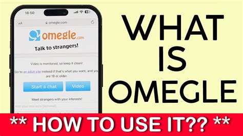 What Is Omegle How To Use Omegle On Iphone 2023 Youtube