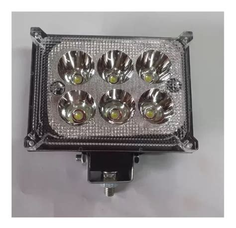 Faro Led Auxiliar 6 Led Rectangular Moto Auto Cuatri