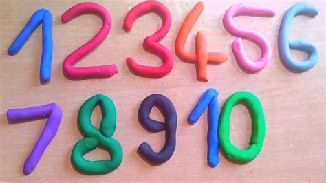 123 Clay Play Doh 123 Play Doh 123 Using Clay Make 1 To 10 Numbers