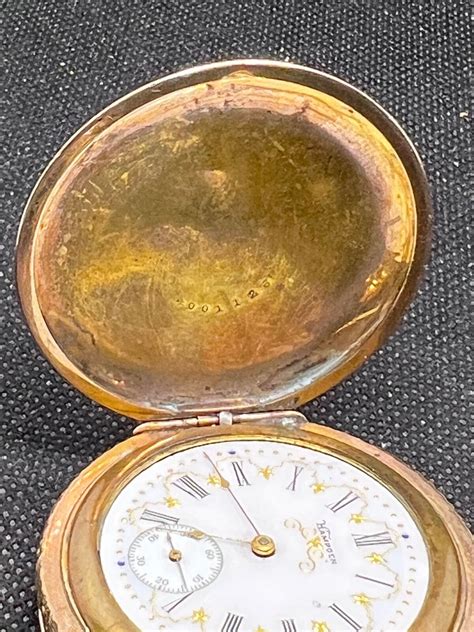 Antique Hampden Pocket Watch Inscribed Not Working Ebay