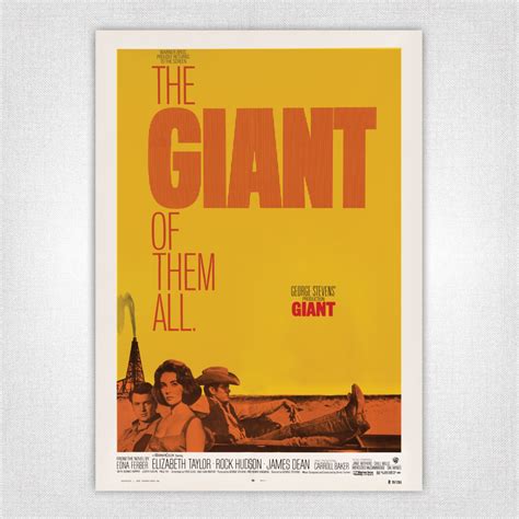 Giant film poster - James Dean, Elizabeth Taylor, Rock Hudson