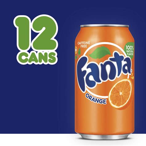 Fanta Orange Soda Fruit Flavored Soft Drink 12 Fl Oz 12 Pack Buy