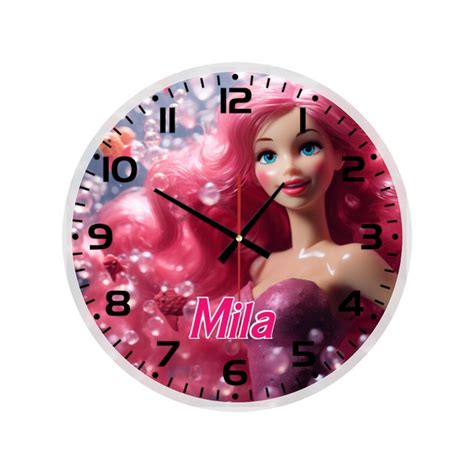 Mattel Barbie Fashion Glass Wall Clock For Your Kids Décor