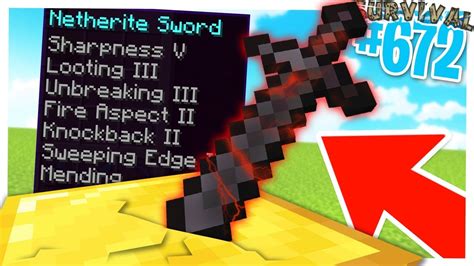 HO CREATO La SPADA PERFETTA Di NETHERITE Minecraft ITA SURVIVAL 672