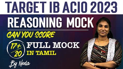 Target Ib Acio Reasoning Full Mock If You Can Score