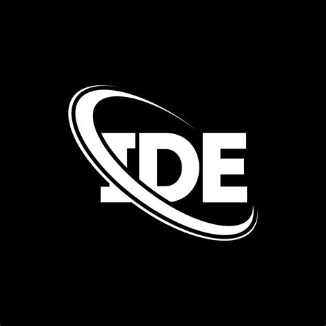 IDE logo. IDE letter. IDE letter logo design. Initials IDE logo linked with circle and uppercase ...