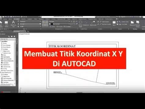 Tutorial Membuat Koordinat XY Otomatis Di Autocad YouTube