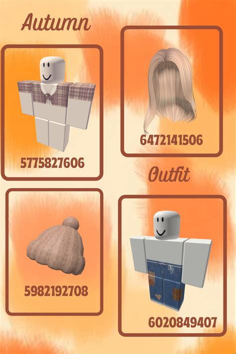 Autumn Outfit 🍂🍁🏵 Coding Clothes Roblox Codes Roblox Roblox