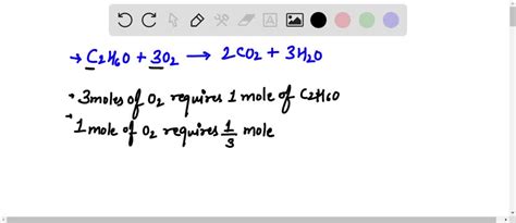 Solved How Many Moles Of C H O Are Required To React With Mol