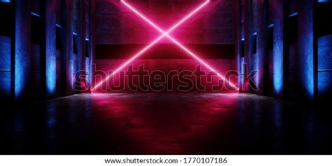 sci fi futuristic alien cross red stock illustration