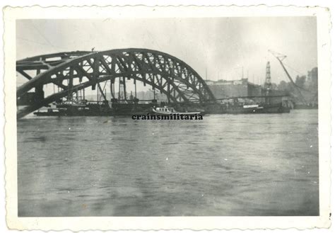 Orig Foto gesprengte Waal Brücke in NIJMEGEN Holland 1940 eBay