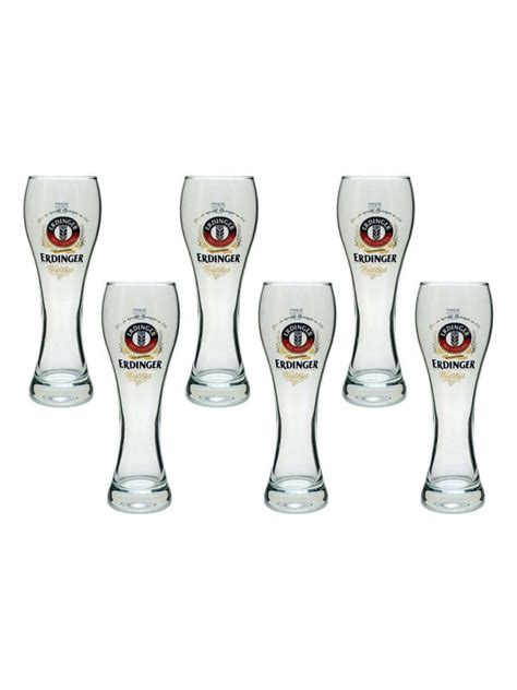 Erdinger Pint Beer Glasses (set of 6) 500ml