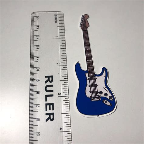 Customizable Electric Guitar Sticker Or Magnet Etsy