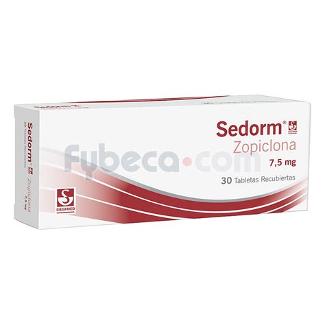 Sedorm 7 5 Mg Unidad Fybeca