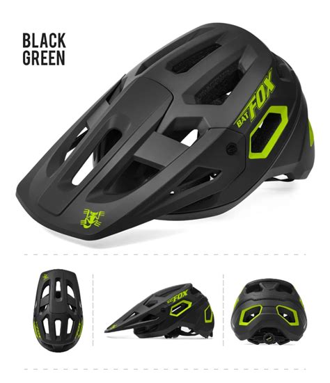 Casque de vélo BATFOX Noir Mat VTT Homme L 302 9 red