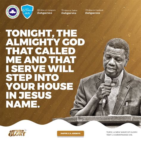 RCCG Holy Ghost Service On Twitter Tonight The Almighty God That