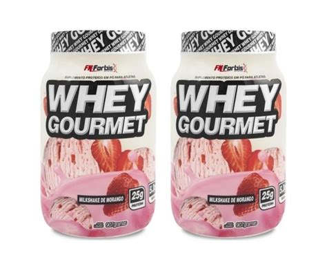 Combo 2x Whey Gourmet Fn Forbis 907g Whey Protein Magazine Luiza