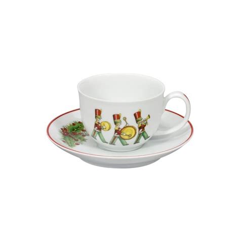 Set De Tazas De Caf De Porcelana Blanco Verde Y Rojo X