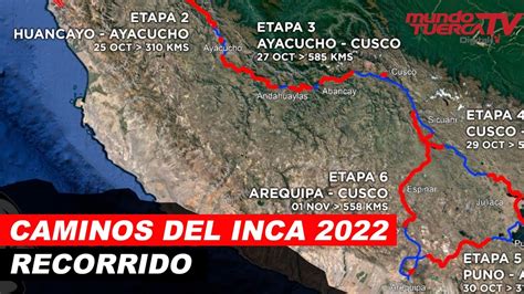 Conoce Las Etapas Del Rally Caminos Del Inca 2022 YouTube