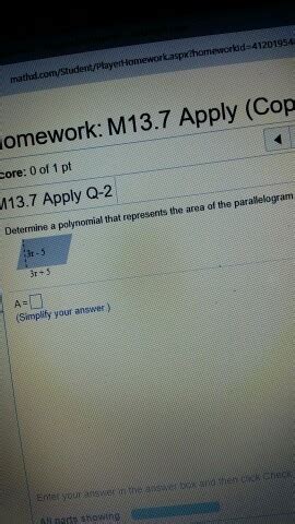 Solved Homework M Apply Copy Score Of Pt Of Chegg