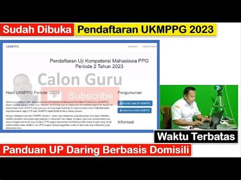 RESMI Sudah Dibuka Pendaftaran UKMPPG 2023 Segera Daftar UKMPPG 2023