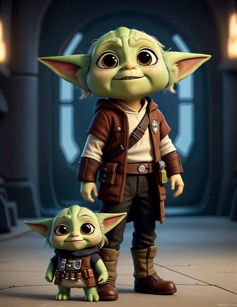 Star Wars Yoda and Baby Yoda by AIVoodoo on DeviantArt