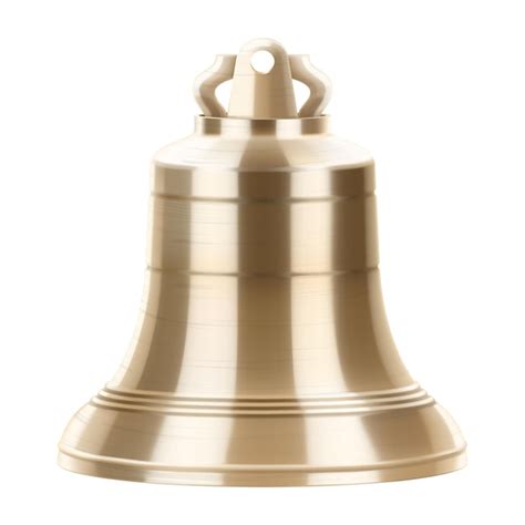 Premium Vector Golden Metal Bell Isolated On A White Background