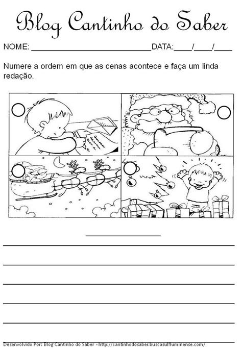 Cantinho Do Saber Educa O Infantil Atividades Produ O De Texto