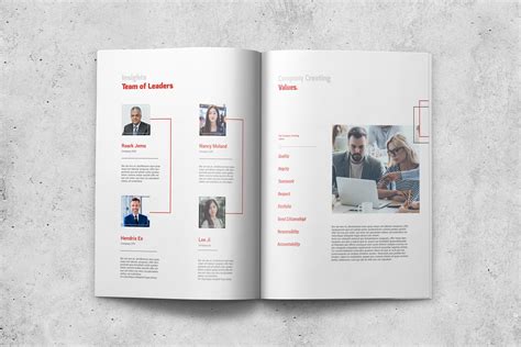 Annual Report And Company Profile Pages Behance