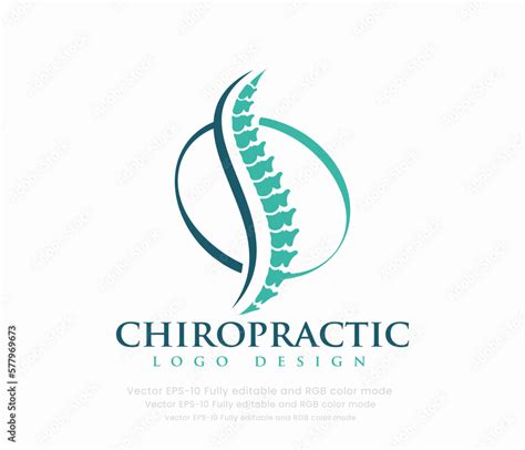 Chiropractic logo or backbone spine logo Stock Vector | Adobe Stock