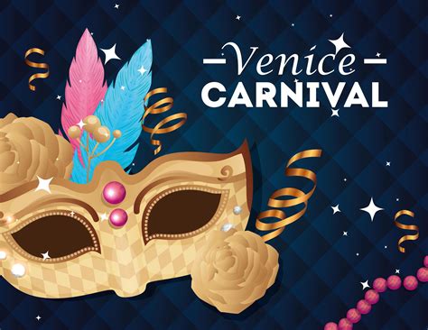 Poster Of Venice Carnival And Mask And Decoration 2705166 Vector Art At