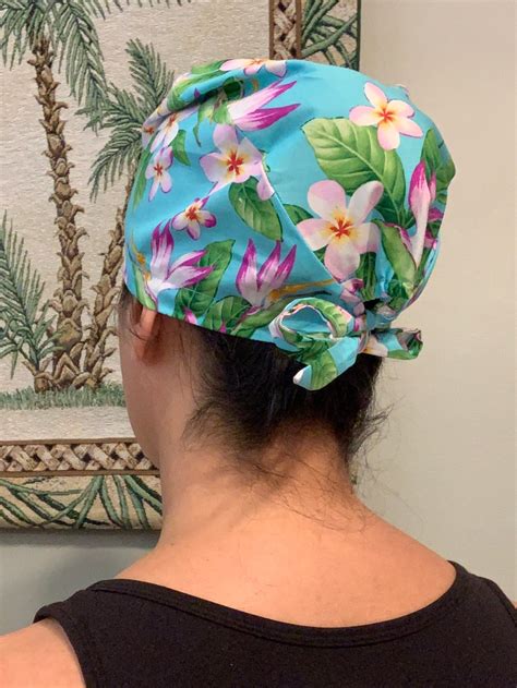 Nurse Cap Nurse Hat With Buttons Medical Scrub Cap Female Etsy