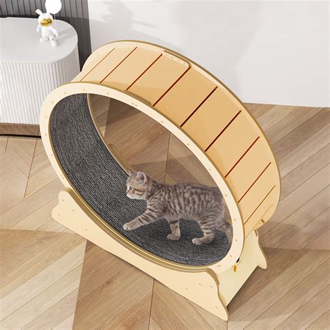 Topet Cat Exercise Wheel Toy Running Exerciser Treadmill Scratcher