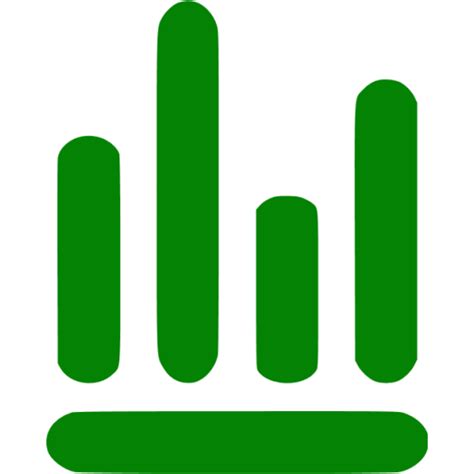 Green bar chart 8 icon - Free green bar chart icons