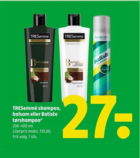 Tresemm Shampoo Balsam Eller Batiste T Rshampoo Tilbud Hos Coop