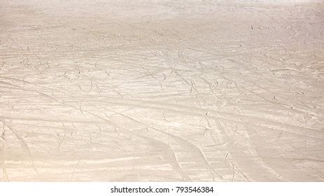 Empty Ice Rink Skate Marks After Stock Photo Shutterstock