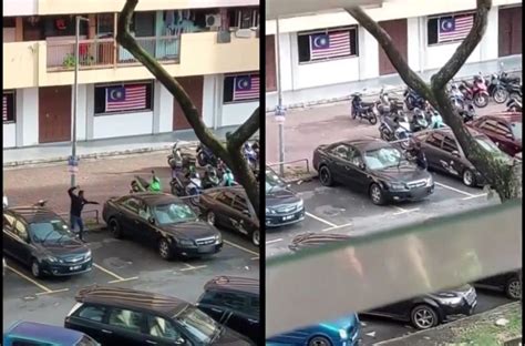 Rupa Rupanya Mabuk Lelaki Rosakkan Kereta Abang Diburu Polis Semasa