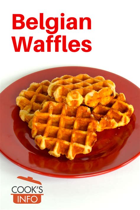 Belgian Waffles - CooksInfo