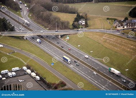 Busy Highway Stock Image Image Of Cars Lanes Rush 50746605