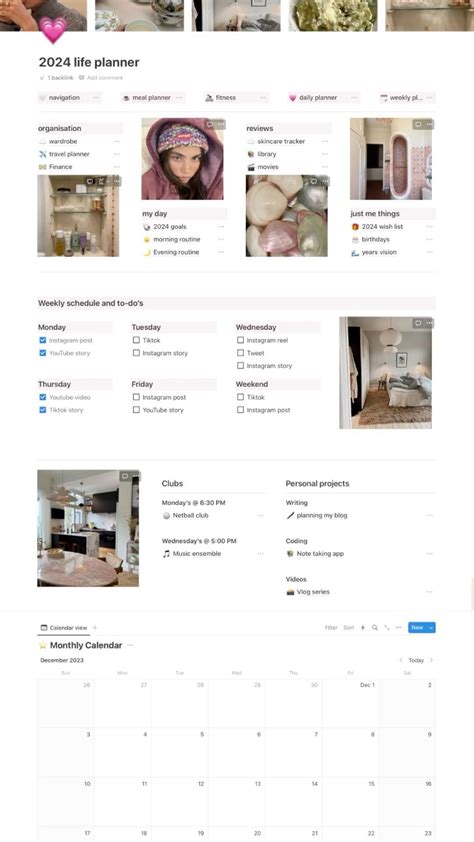 Notion Life Planner Digitalplanner Freedigitalplanner Life