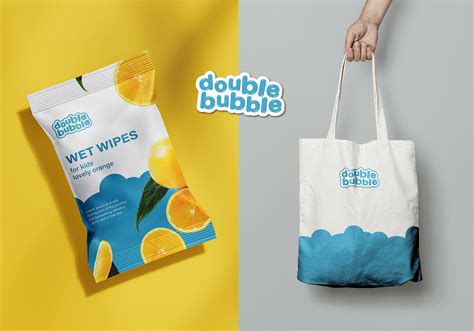 "Double Bubble" Logo design & Brand Identity :: Behance