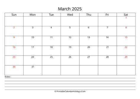 March 2025 Calendars Printablecalendarholidayscom