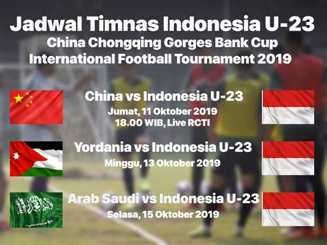 Foto Jadwal Timnas Indonesia U 23 Di Cina Tagar