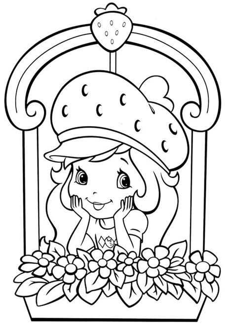 Free Easy To Print Strawberry Shortcake Coloring Pages Desenho