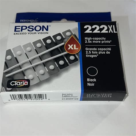 Used Genuine Epson Xl Ink Cartridge Black Ink Cartridge Expires