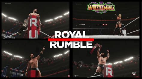 Wwe 2k19 Universe Mode Royal Rumble Highlights Youtube