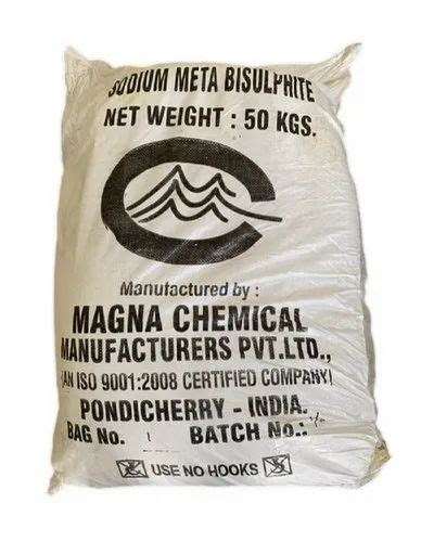 Sodium Metabisulfite Powder Sack Bag 50 Kg At Best Price In Chennai