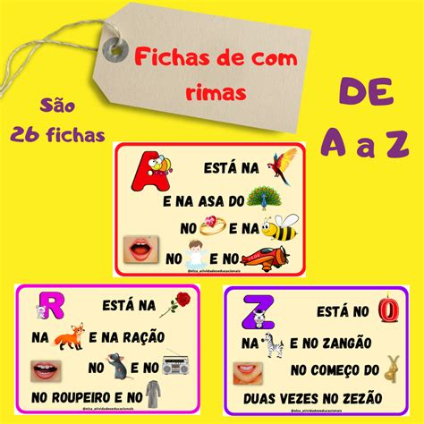 Fichas De Rimas Para Imprimir