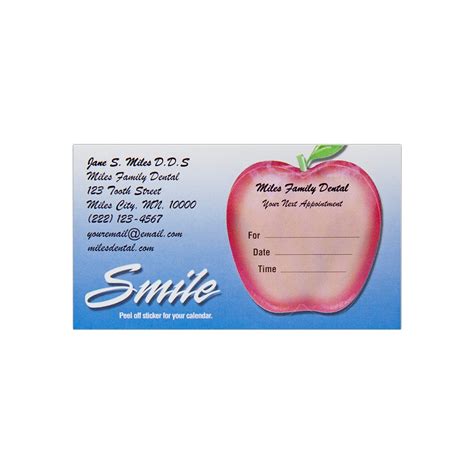 Custom Full Color Sticker Appt. Cards, Right Apple Sticker, Flat Print