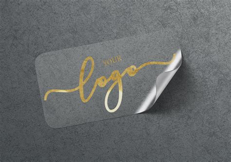 CUSTOM Logo Stickers/ Clear Business Logo Labels/ Foil Logo - Etsy